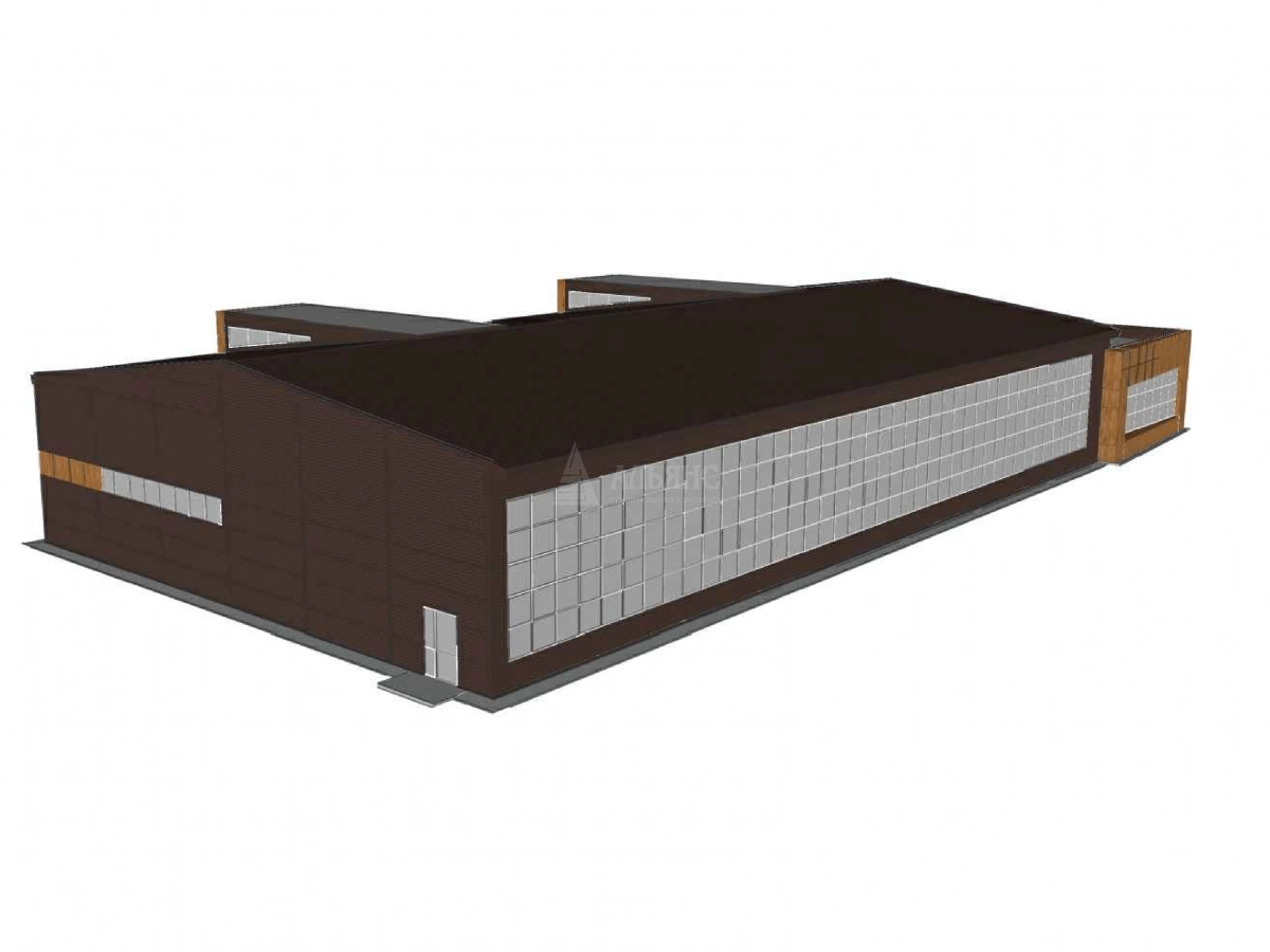 3D визуализация Здание спортивного назначения из сэндвич-панелей - фото 9