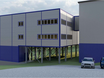 Производственный корпус из сэндвич-панелей