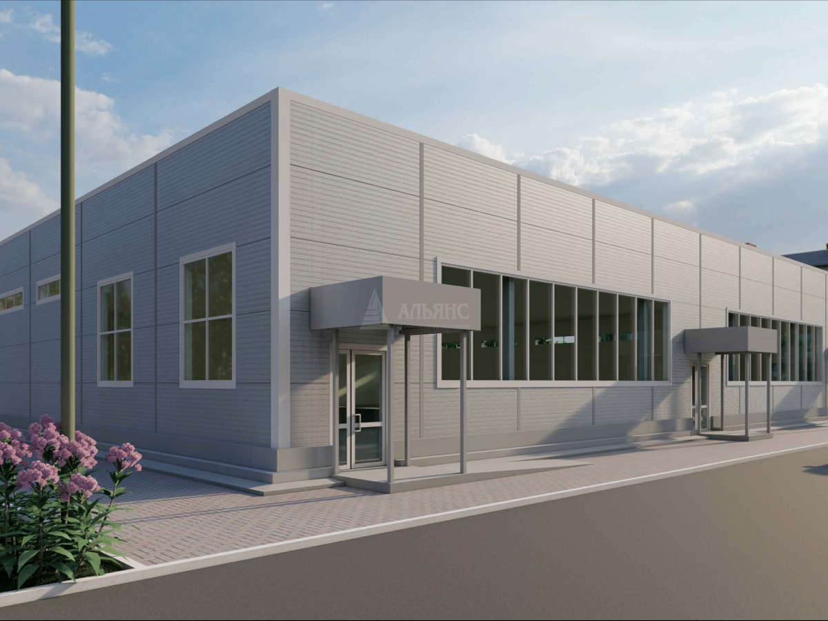 3D визуализация Магазин из сэндвич-панелей - фото 2