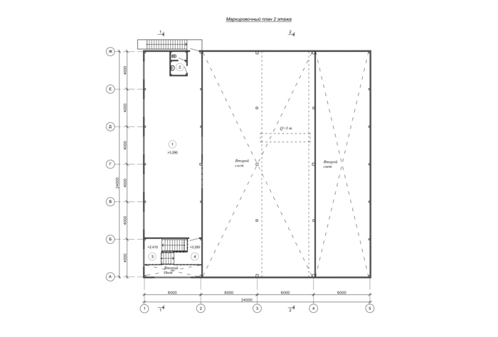 Планировка Грузовое СТО из сэндвич-панелей -  фото 2